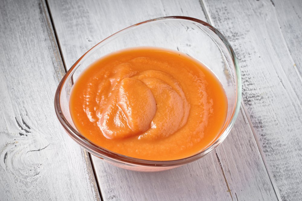 Aseptic canned carrot puree (with acidification/without acidification)